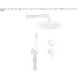 Stainless steel concealed shower set with diverter Voivozi
