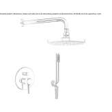 Shower faucet with diverter and shower head Passons