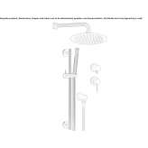 Stainless steel concealed shower set with diverter Voivozi