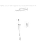 Built-in shower set with one handle and hand shower Moimacco