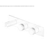Thermostatic stainless steel shower set Zuneda
