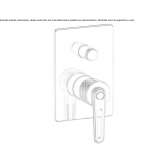 Concealed shower faucet with plate Vicalvi