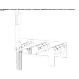 Concealed shower faucet with a shower hand Rialto