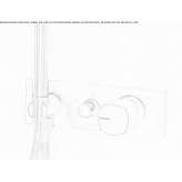 Built-in bathtub faucet with a handle without a lever Bekecs