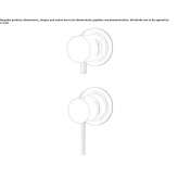 Stainless steel concealed shower faucet with switch Voivozi