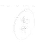 Shower tap with plate Perico