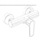 External single-lever shower faucet Raning