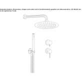Stainless steel shower set with shower head Pedasi