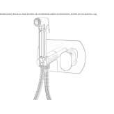 Chrome-plated single-lever shower mixer with hand shower Muzillac