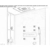 Stainless steel LED shower set with hand shower Camillo