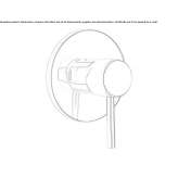 Single-lever shower faucet Perafita