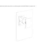 Single-lever shower mixer with plate Stoob