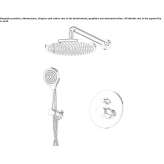 Single-lever shower mixer with diverter and shower head Akaa