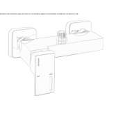 External single-lever shower faucet Kanepi