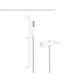 Single-lever shower faucet with a hand shower Sarandi