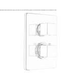 2-hole shower tap with thermostat Sarandi