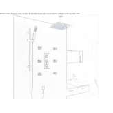 Thermostatic shower set with flexible hose Manalich