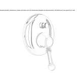 Shower faucet with switch Fogliano