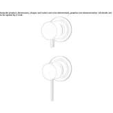 2-hole stainless steel shower faucet with diverter Pedasi