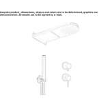 Stainless steel shower set with hand shower and overhead shower Leiva