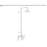 2-hole shower set with thermostat and shower head Cosnes