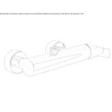 Single-lever external shower faucet Peille
