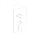 Shower faucet with switch Corfu