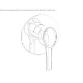 Concealed shower faucet with one handle Carlyle
