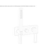 Shower faucet with a hand shower Hage
