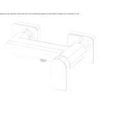 2-hole outdoor brass shower faucet Rusko