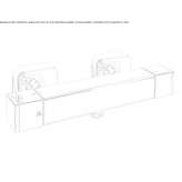 2-hole shower faucet Claix