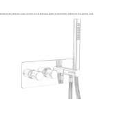 Shower faucet with a hand shower Passons