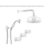 Shower set with shower head Kroeslin