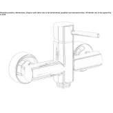 2-hole single lever shower faucet Passons