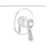 Concealed shower faucet with one handle Loche