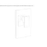 1-hole shower mixer with plate Dagyolu