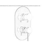 Concealed brass shower faucet with single handle and diverter Tocina
