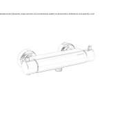 2-hole shower tap with thermostat Ciruena