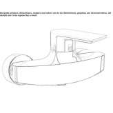 Single-lever shower faucet Odra