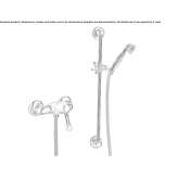 Single-lever shower set with a hand shower Fogliano