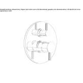 Concealed shower tap made of chrome-plated brass Manvel