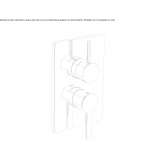 2-hole shower faucet with diverter Osychky