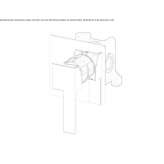Single-lever shower mixer with plate Zipari