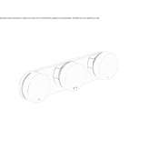Shower tap with plate Zandt