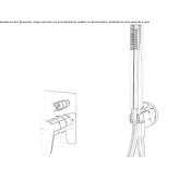 Shower faucet with switch Hombourg