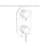 Modern style. Metal built-in shower faucet Tocina