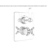 2-hole shower tap with thermostat Paraul