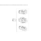 3-hole thermostatic shower faucet Ciruena