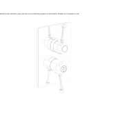 Chrome-plated brass shower faucet with diverter Tutak