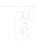 Shower faucet with switch Corfu